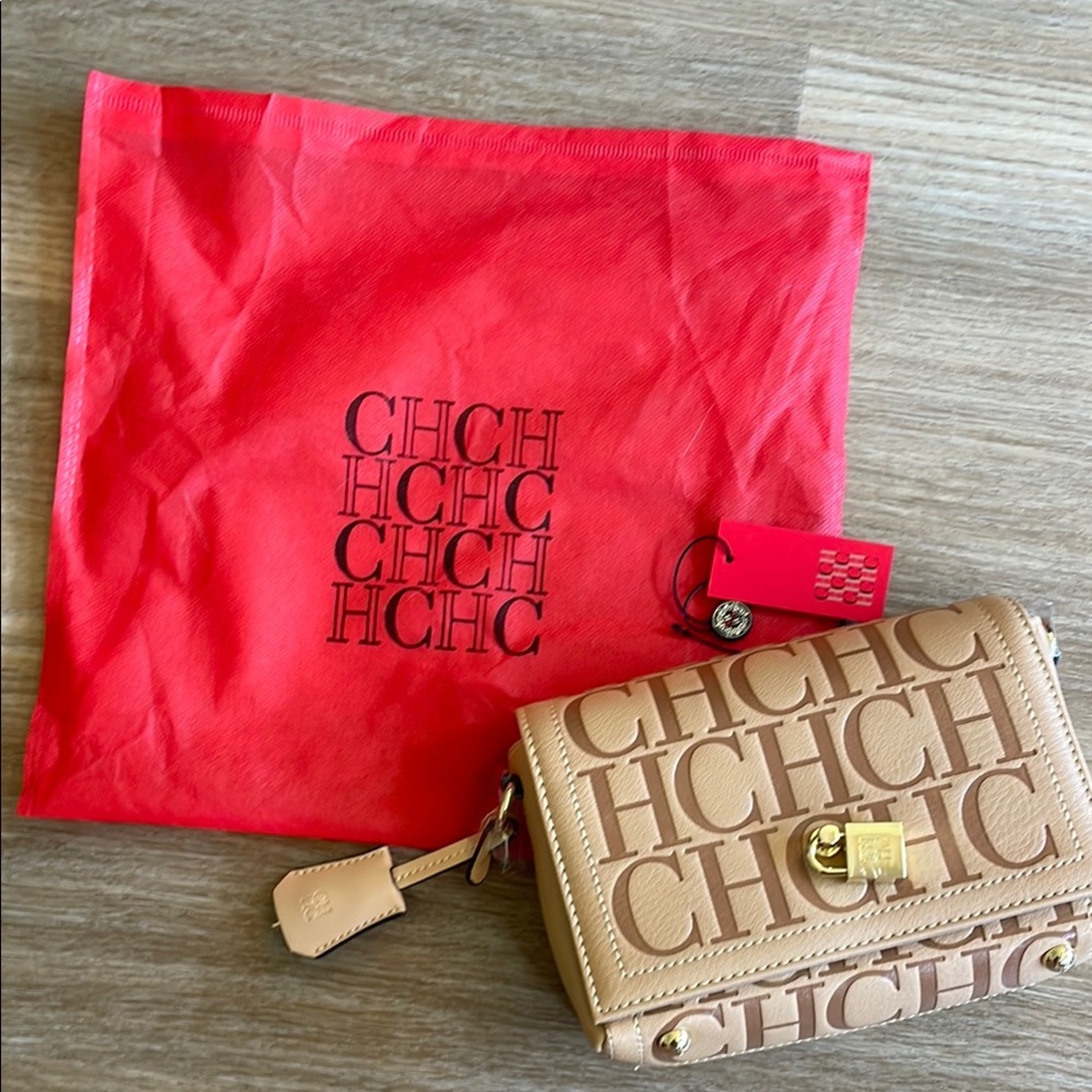 CH Carolina Herrera Tan Crossbody Bag